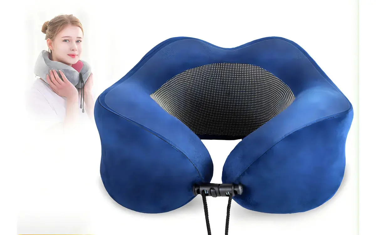 Almofada viscoelástica Slow Rebound Buggy Bag azul marinho