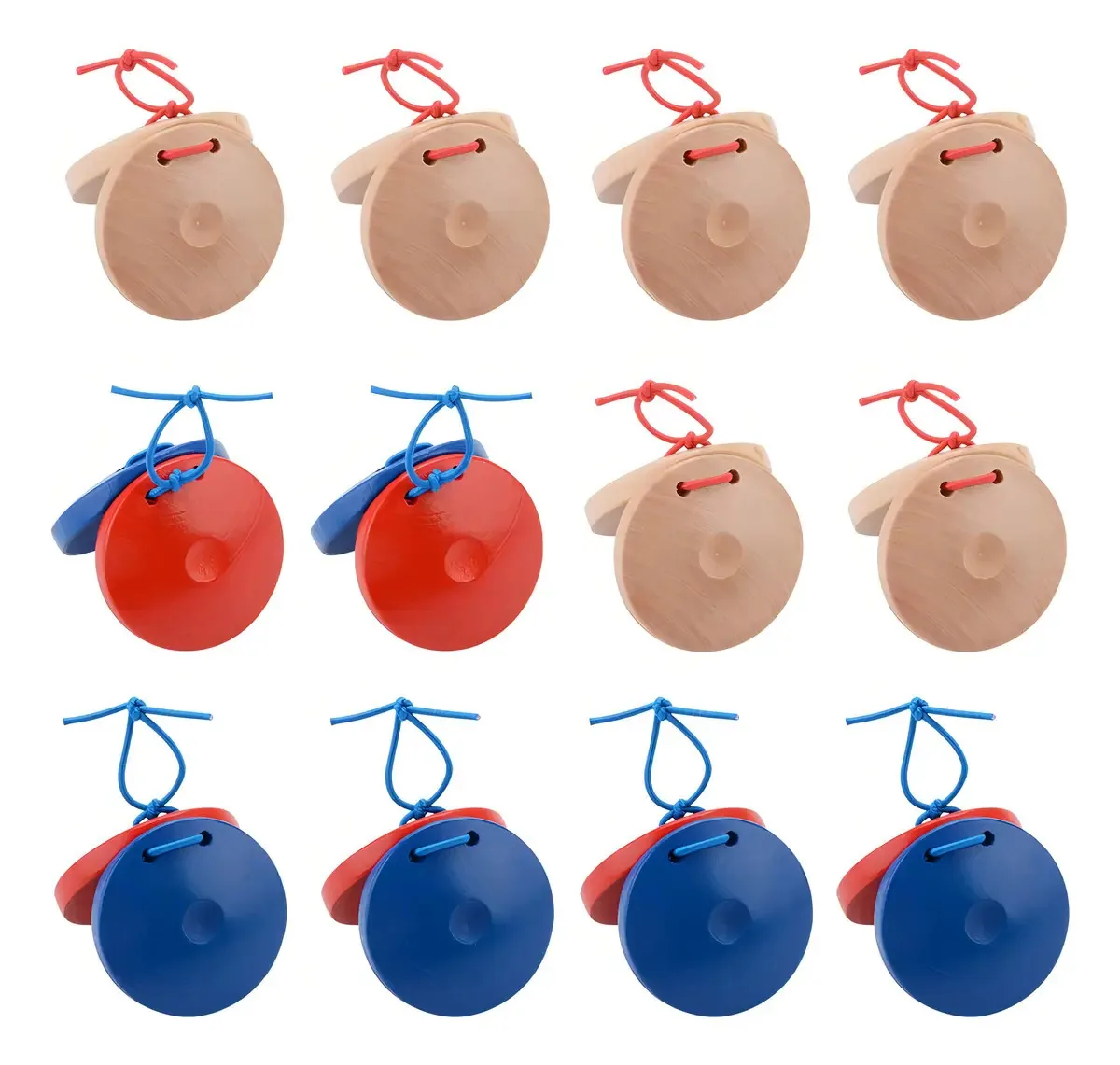 Instrumento de percussão de madeira B Bangcool, Castanuelas D