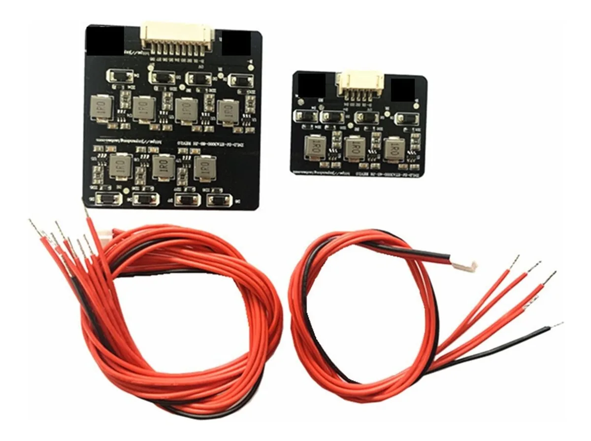 2s - 8s 1.2a Li-ion Lifepo4 Lítio BMS Balanceador de Equalização Ativa Placa de Energia Indutiva BMS 3s 4s 5s 6s 7s (cor: Prateado, Tamanho: 2-8s Active Balancer)