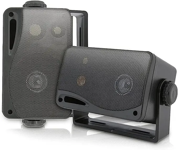 Conjunto de alto-falantes externos de 3,5 polegadas, Pyle 200 W. Cor preta