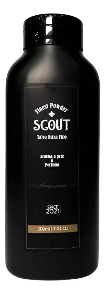 Talco Extra Fino Scout Pomade 200g Acalma A Pele E Perfuma