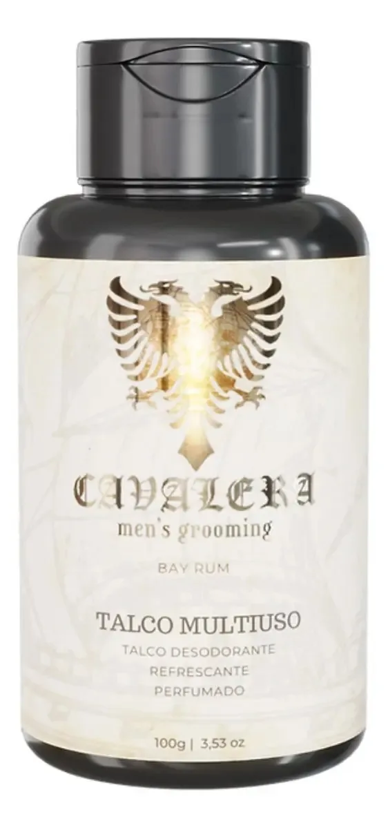 Cavalera Talco Multiuso Barbearia Bay Rum 100g