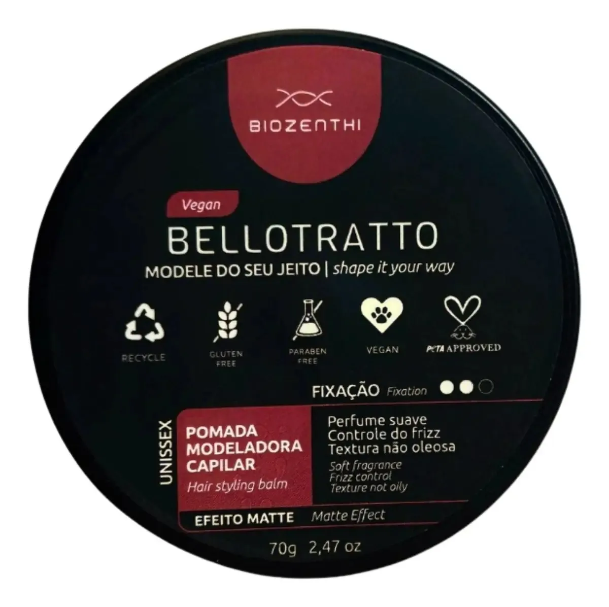 Pomada Modeladora Bellotratto - 70g - Biozenthi