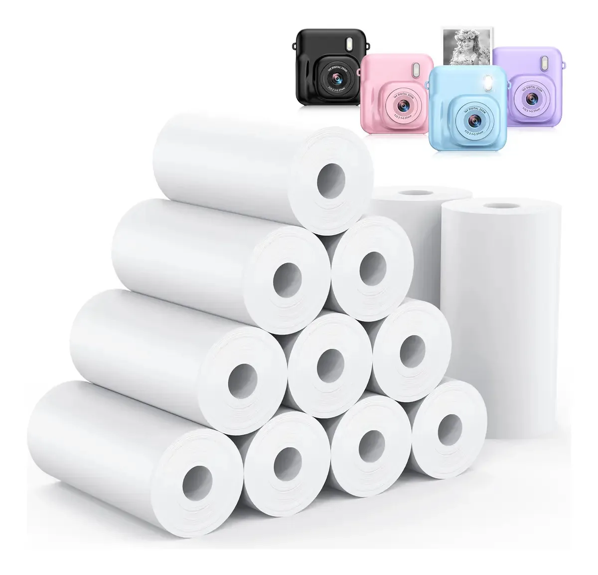 Filme instantâneo fotográfico Sevenat 506-PP color branco branco