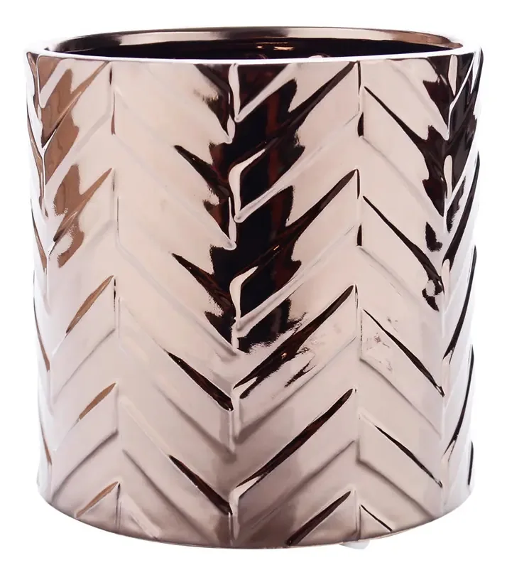 Vaso Decorativo Bronze Escama