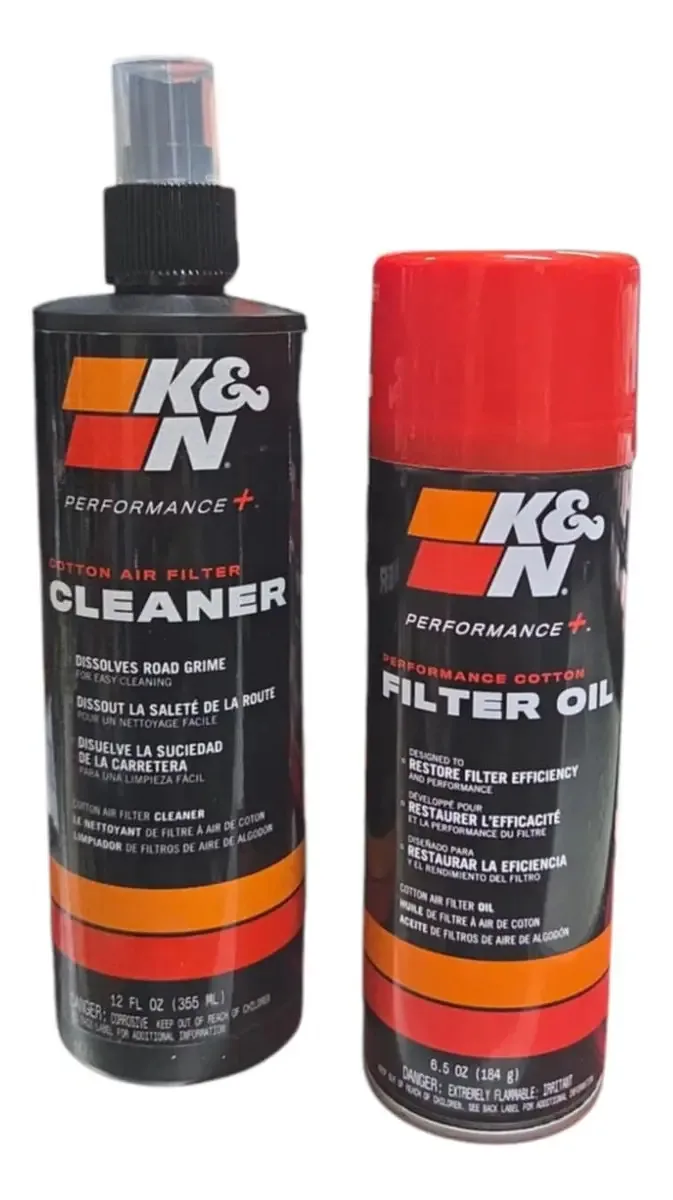 Kit de limpeza de filtro de ar de alto fluxo vermelho K&n Aerosol