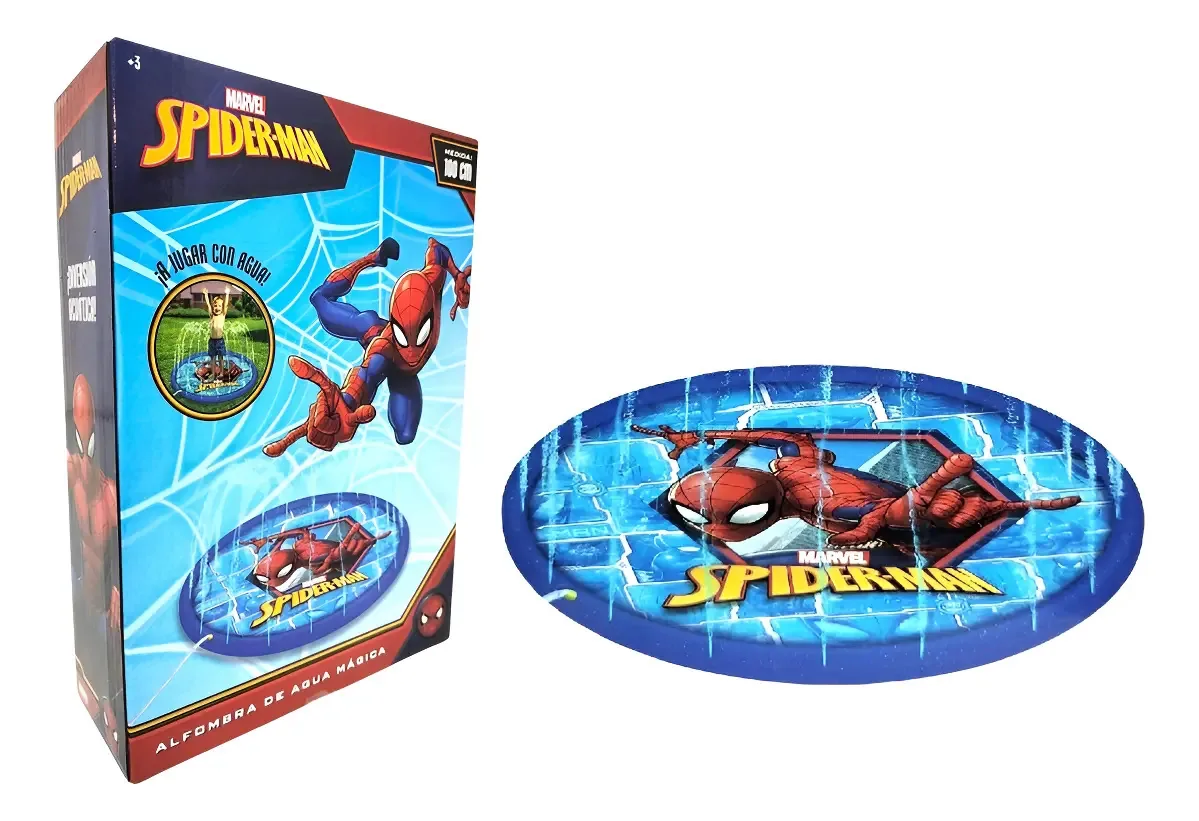 Tapete de água mágico pequeno Spiderman ELG 8928 com pulverizador tamanho N/a