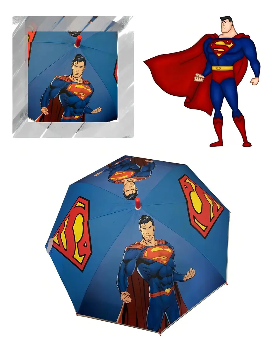 Guarda-chuvas infantis Batman Vs Superman + Silvato reforçado
