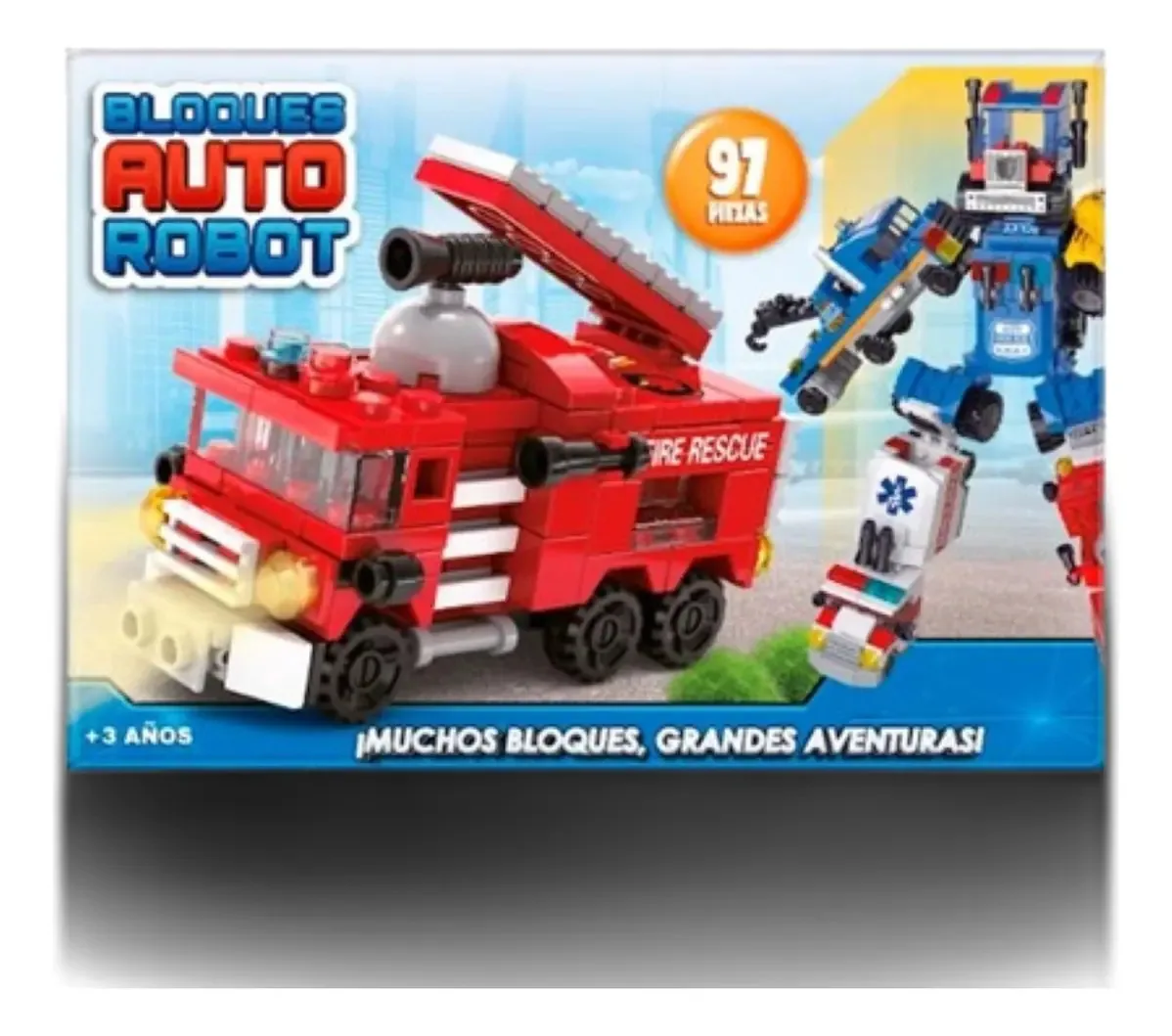 Blocos de robôs automáticos transformáveis 97 unidades da versão de personagens Blocos/Auto/Robô