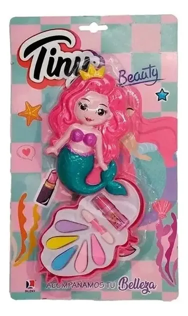 Conjunto de maquiagem de sereia - Tiny