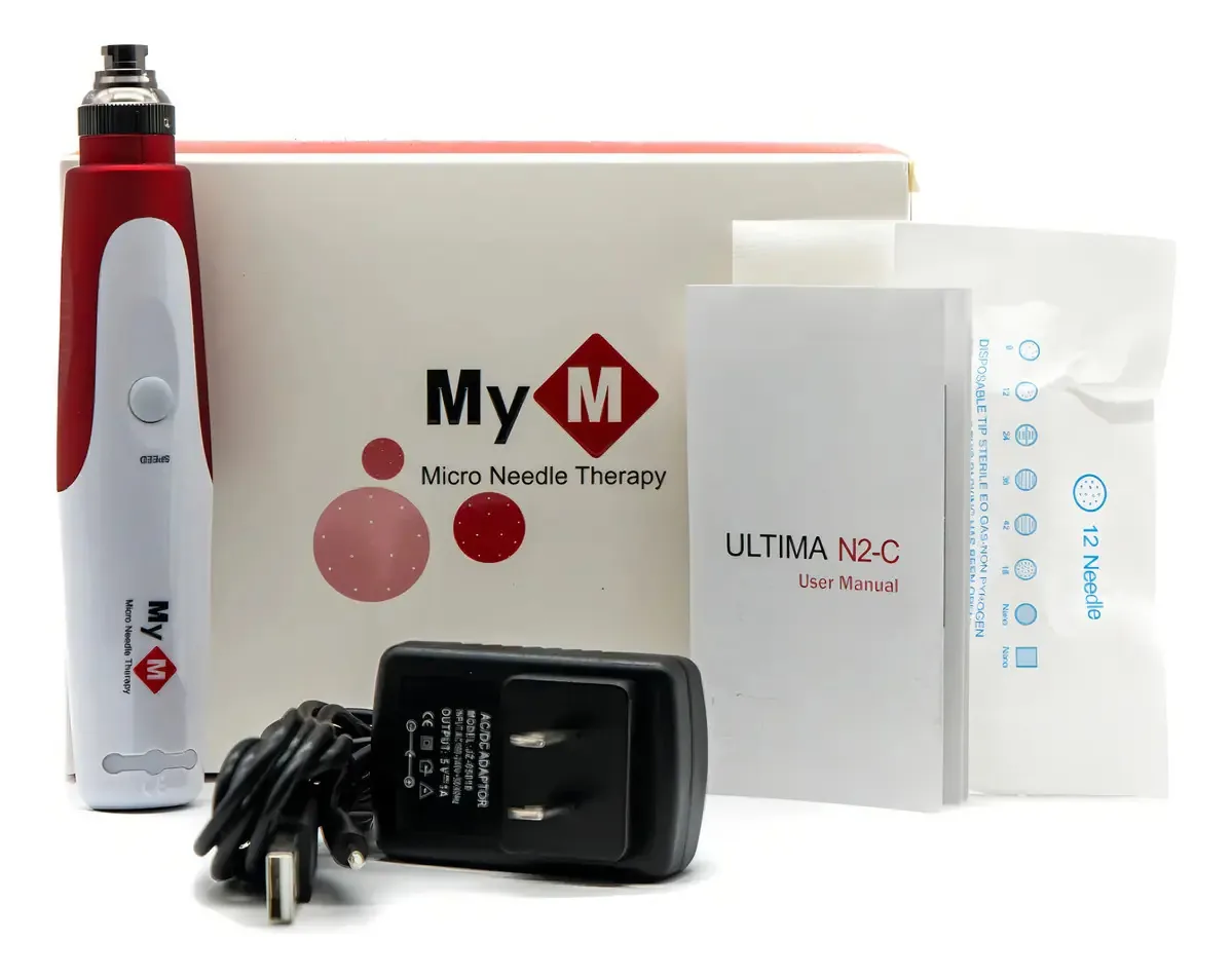 Dr. Pen Mym Alámbrico + 2 cartuchos Dermapen de 12 pinos
