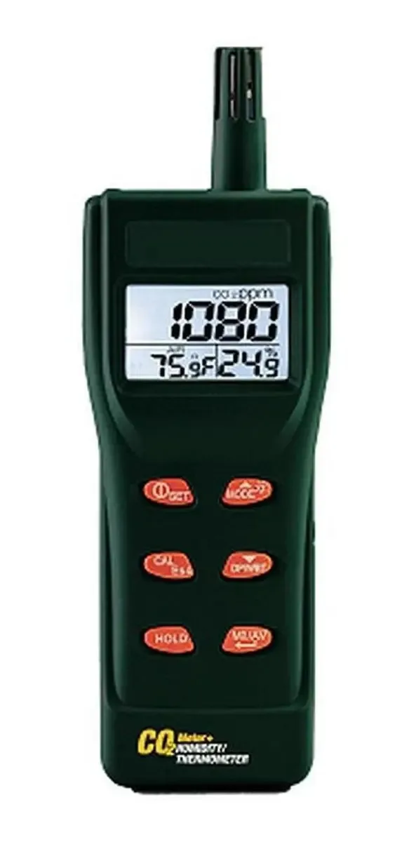 Medidor de CO2 Club, Mxqtp-001, escala de CO2 de 0 a 5.000