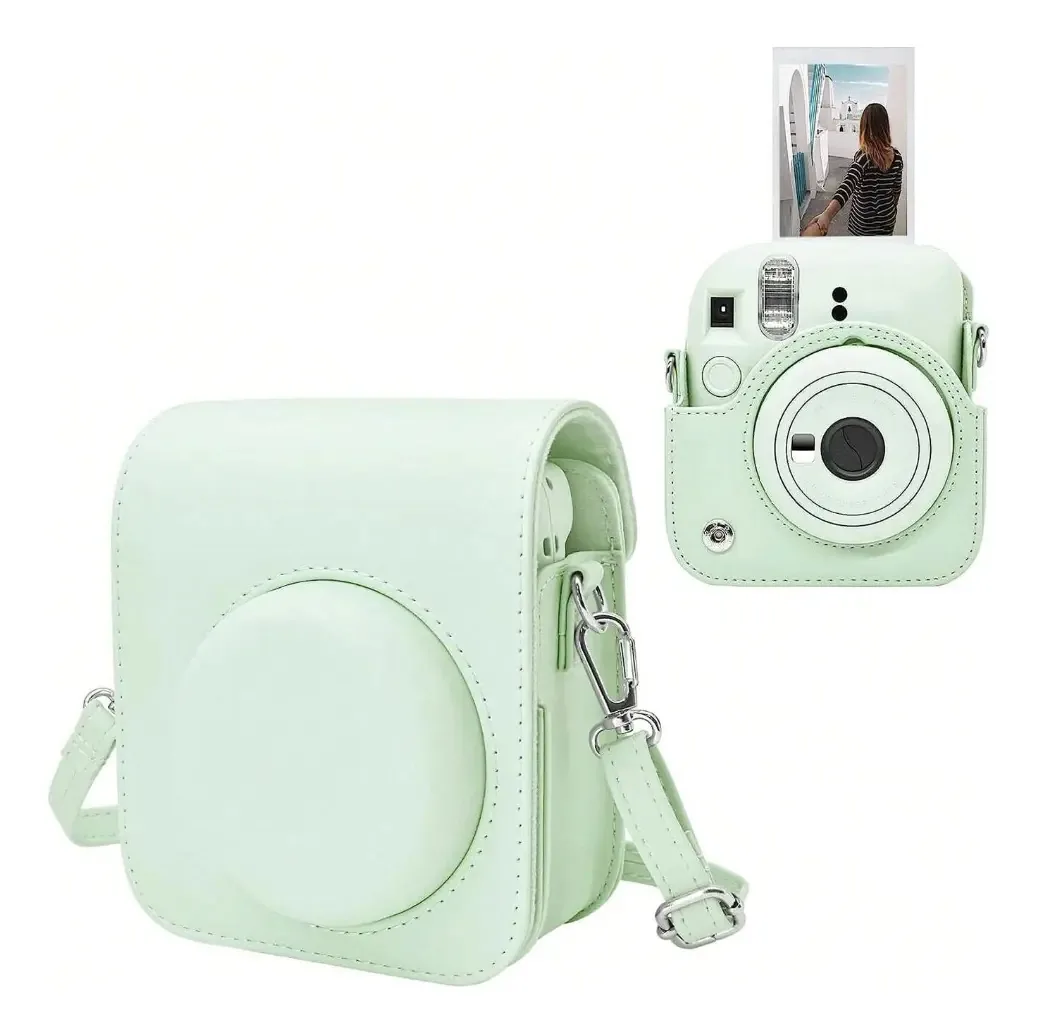 Capa para Instax Mini12 cor verde claro