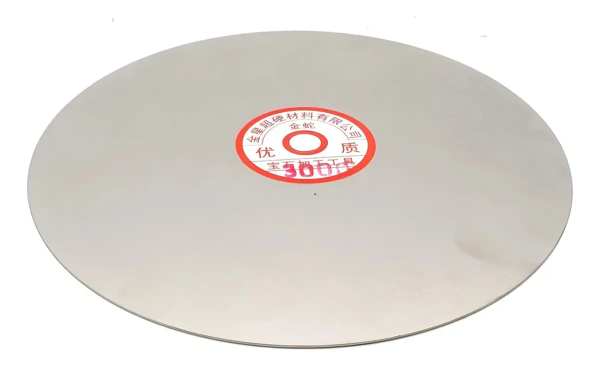 Disco de polimento plano de 20 cm, grão 3000, vidro, pedra, joias
