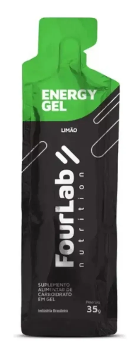 Carbogel Fourlab Caixa Com 10 Saches 35g Energy Gel Sabores Sabor Limão