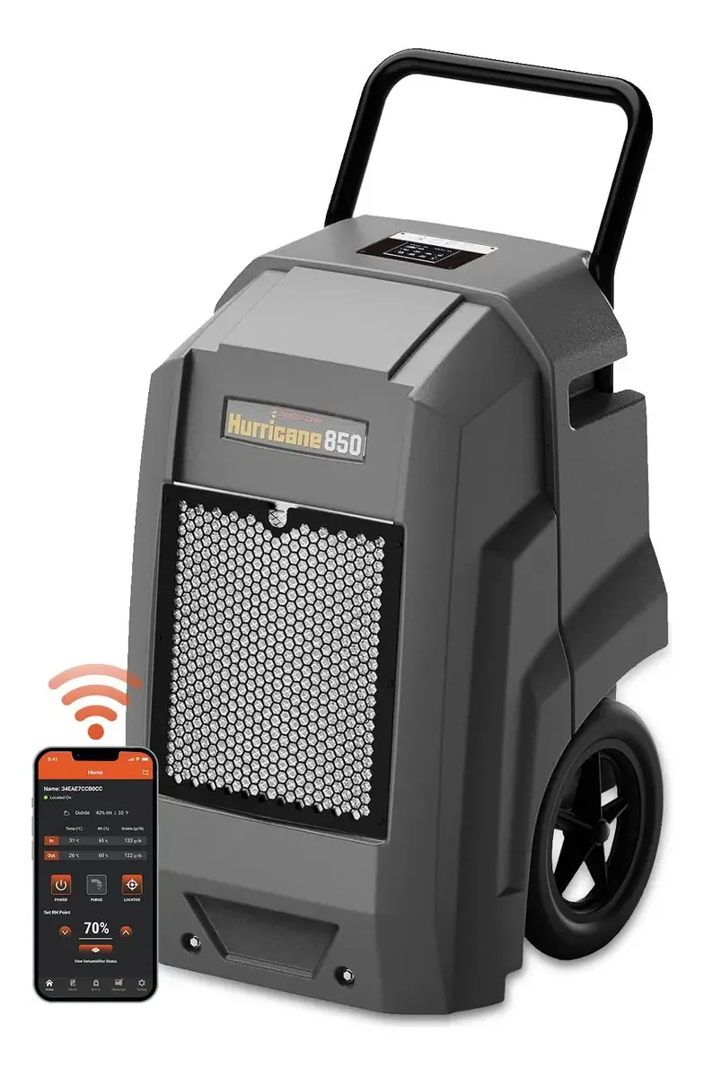 Desumidificador comercial Wifi Grey Pump de 180 litros