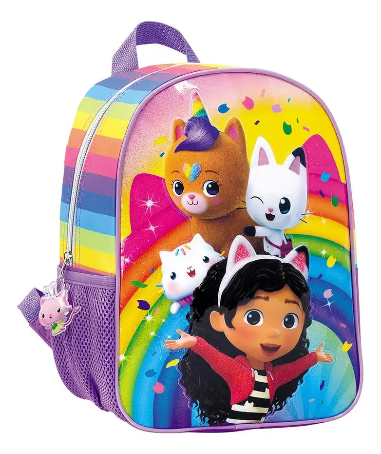 Mochila com 12 mochilas Gabby Dollhouse Friends