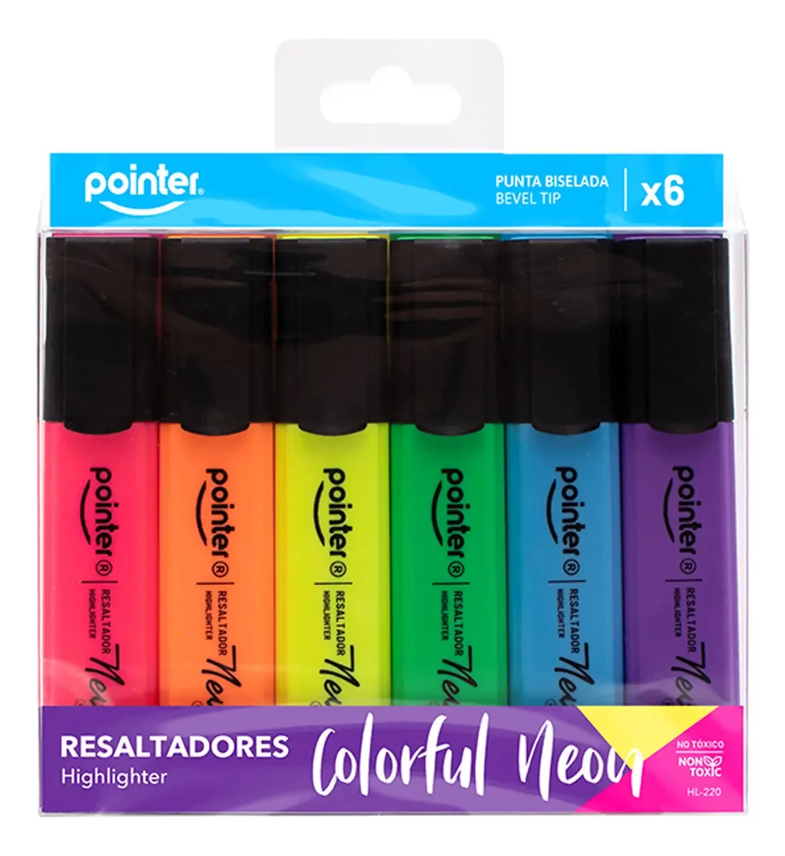 Conjunto de marcadores X6 Neon Pointer