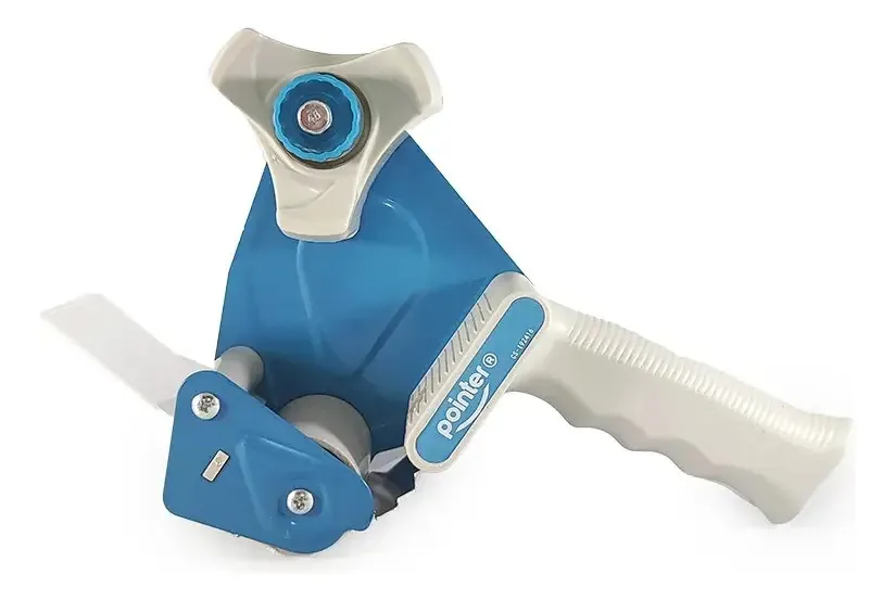 Dispensador Pointer para fita adesiva de até X 200 Mts cinza