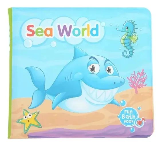 Livretos para brinquedos submersíveis para banho de água Baby Color Sea Animals