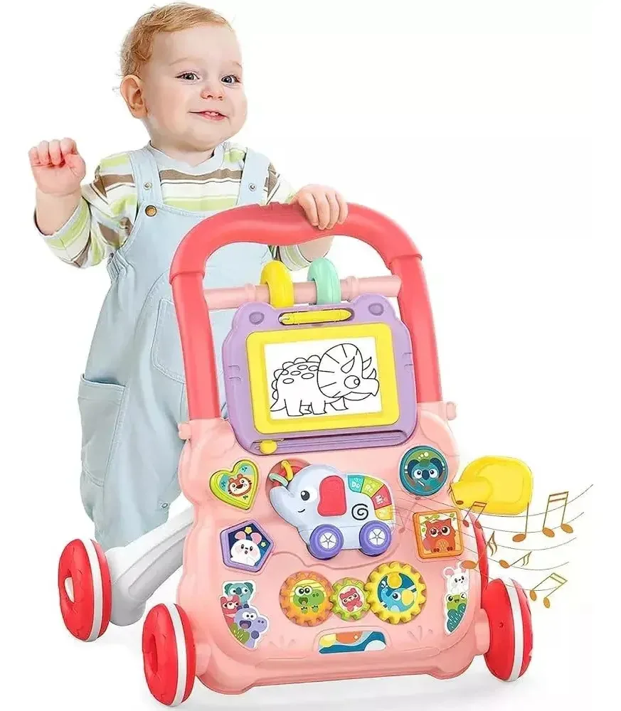 Caminhante/caminhante musical com atividades rosa