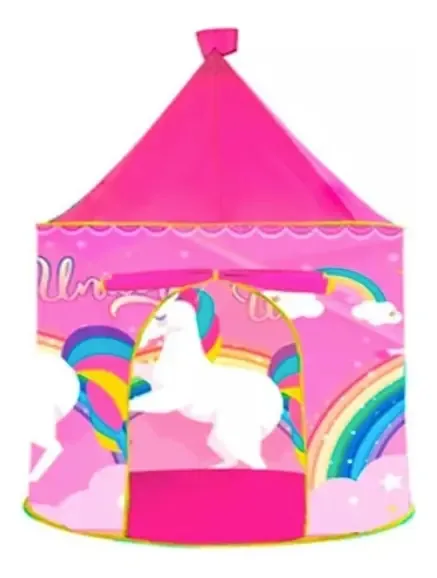 Barraca infantil dobrável Unicorn Castle