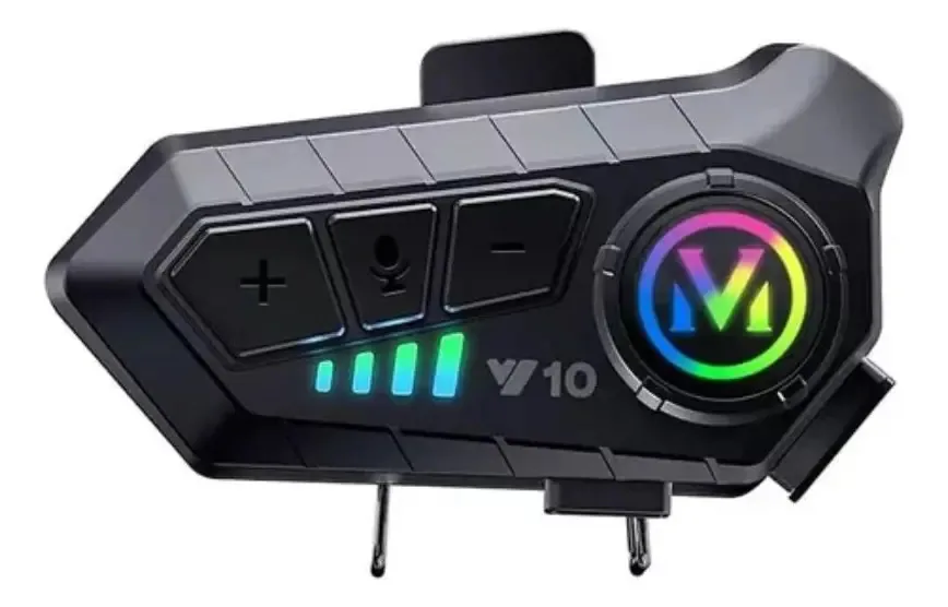 Intercomunicador de capacete Bluetooth V10 2 unidades