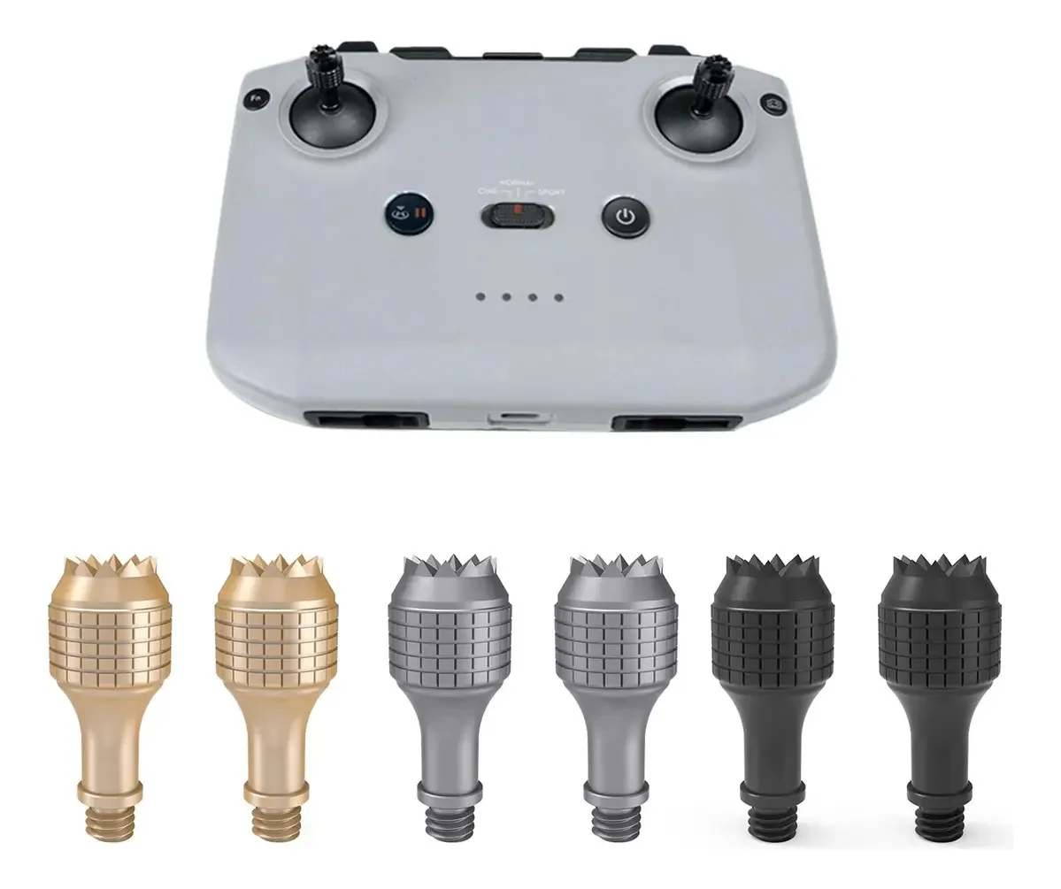 3 pares de joystick de alumínio para DJI Mavic e Mini Drones