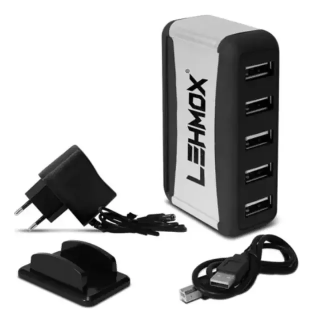 Hub Usb 2.0 7 Portas Com Fonte Ley-88