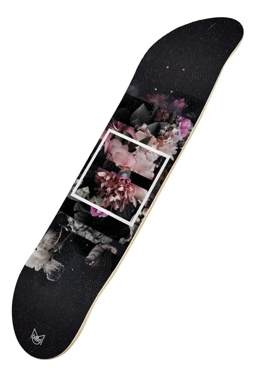 Musa Professional Canadian Maple Board para skate, skates, flores coloridas