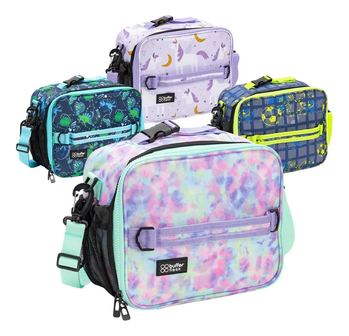 Lancheira térmica para crianças e meninas Buffer Tie-dye Lancheira de café da manhã