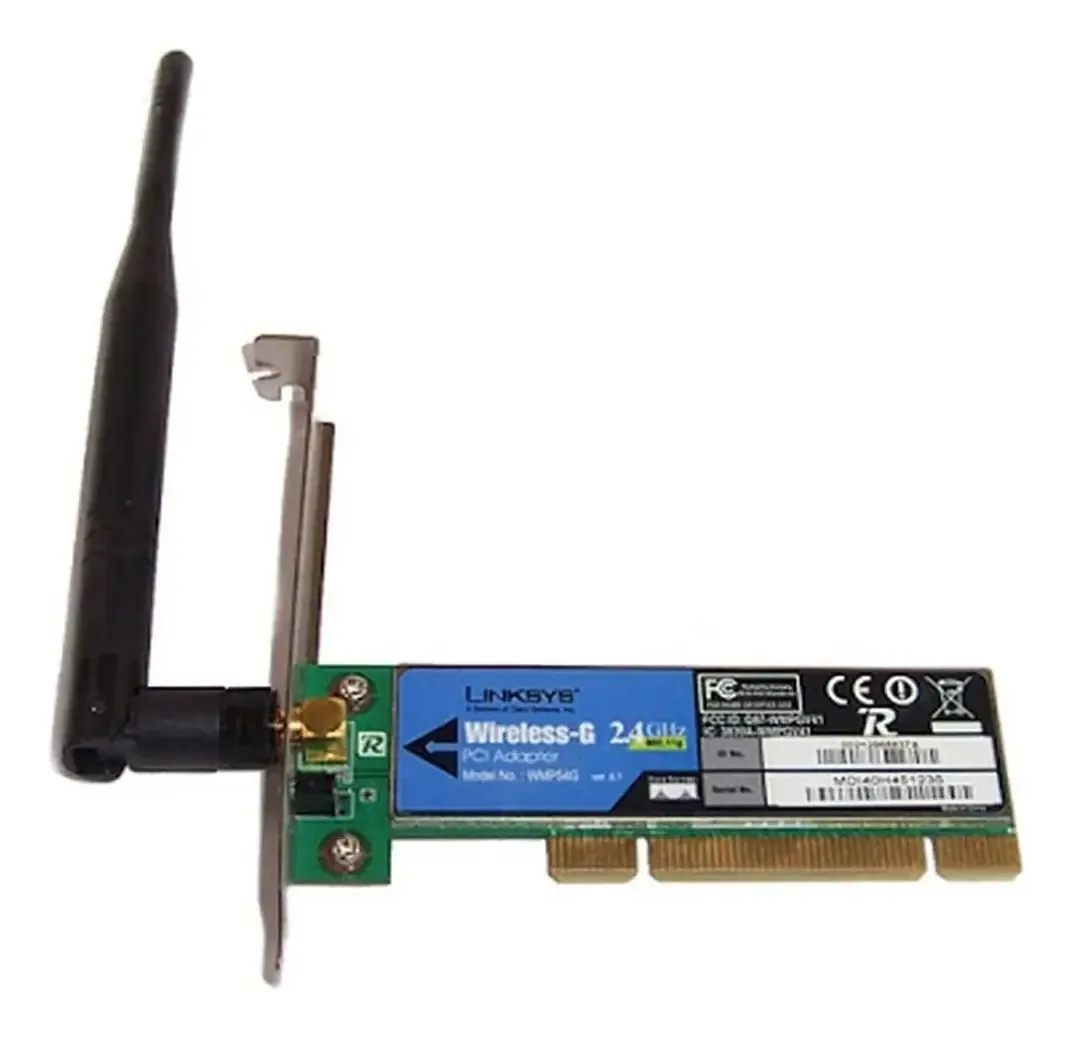 Placa De Rede Wireless Linksys Wmp54g-la 54mbps Com