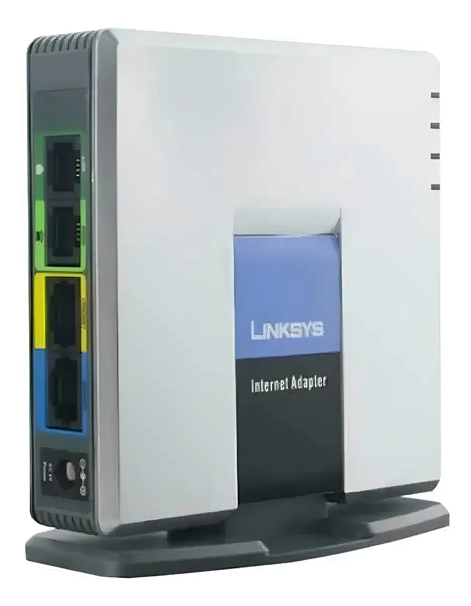 Adaptador Ata Voip Spa2102 Linksys Gateway 2 Portas Fx