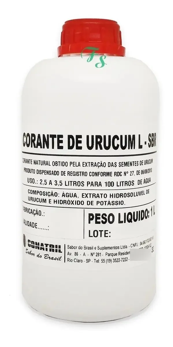 Corante De Urucum Líquido Para Carnes Embutidos E Defumados