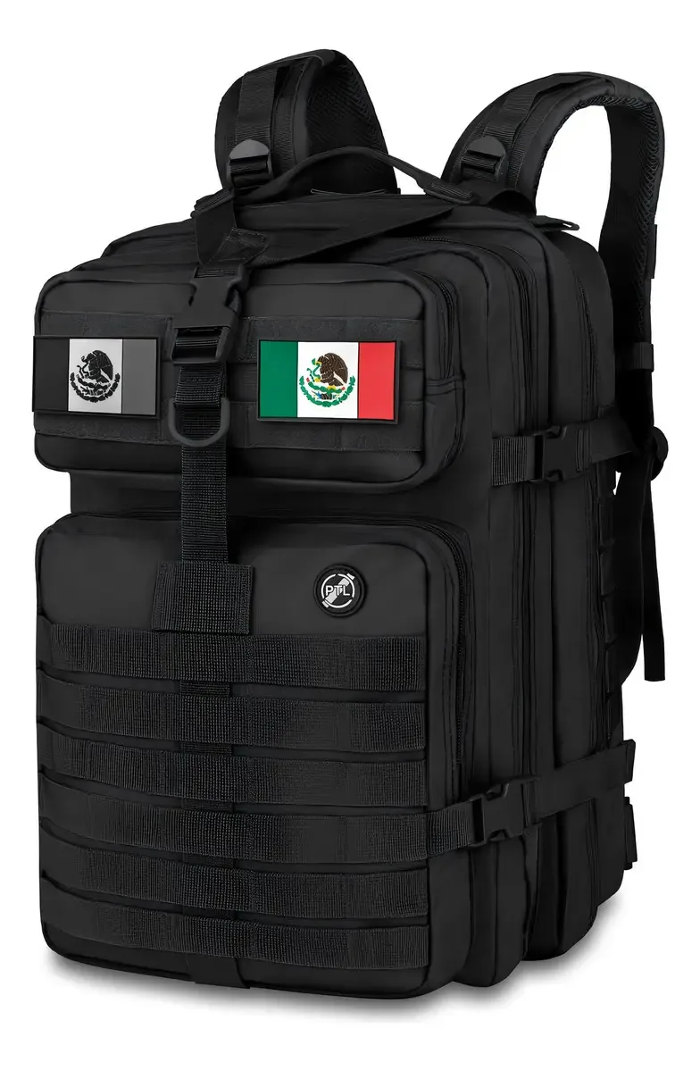 Mochila tática multiuso Protactical Tactica PTL915-40PARMEX2PZS cor preta 40L