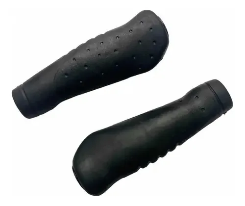 Alças ergonômicas antiderrapantes para bicicletas - pretas