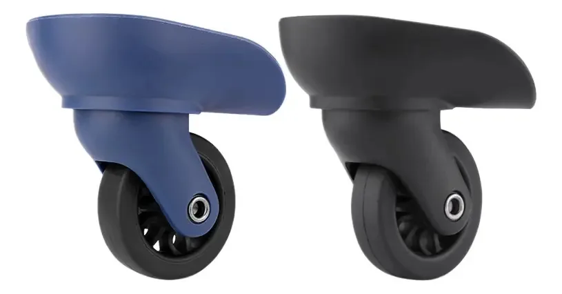 2 Peças De Rodas De Mala Universais Para Samsonite R91 Rodas R91 Black