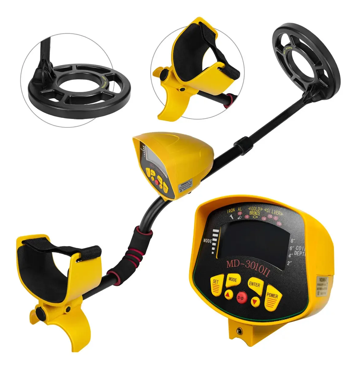 Detector Metais Profissional Ouro Prata Bronze Ferro Cobre Laranja
