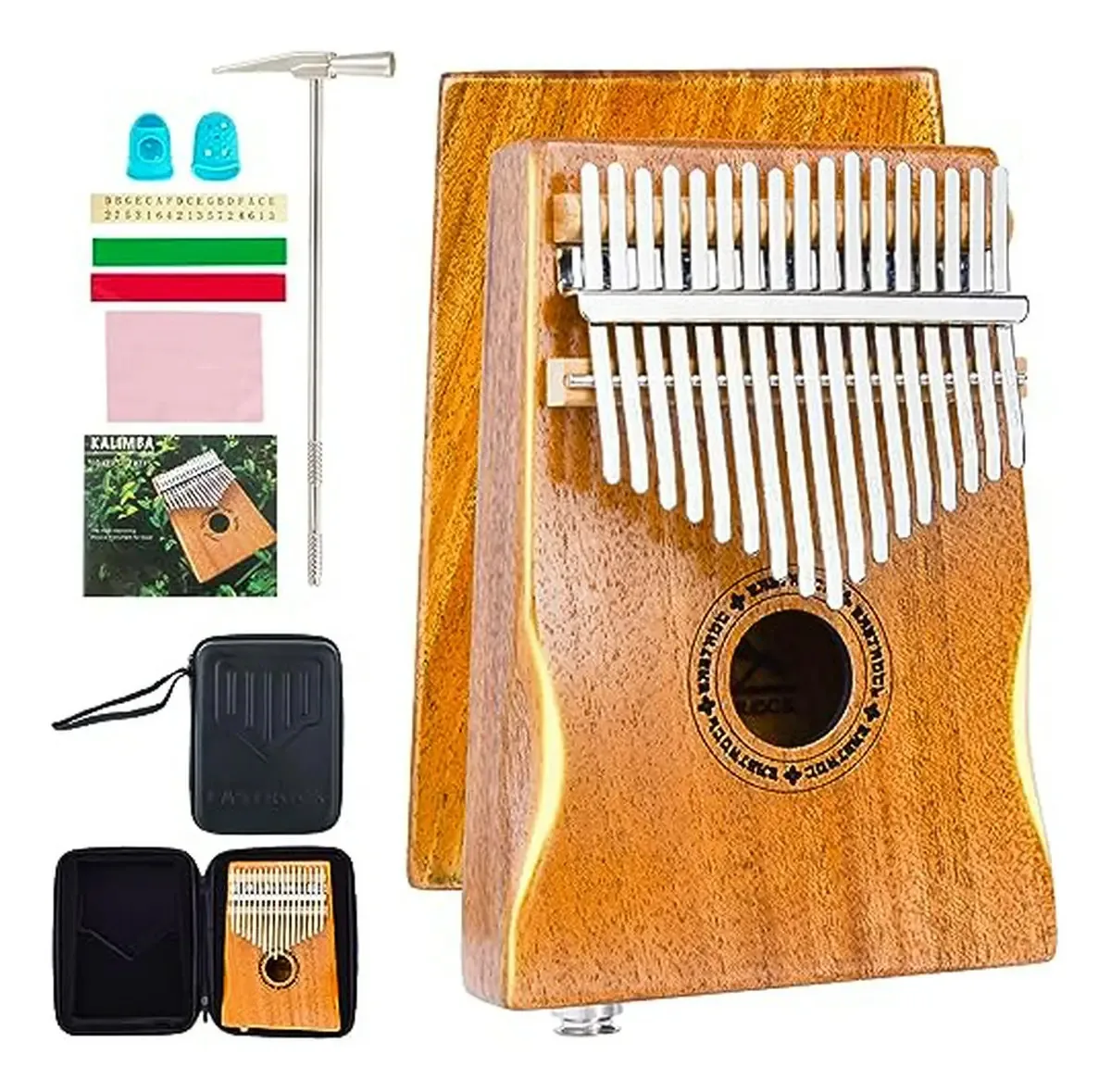 Kalimba elétrica profissional com pílula embutida, ideia