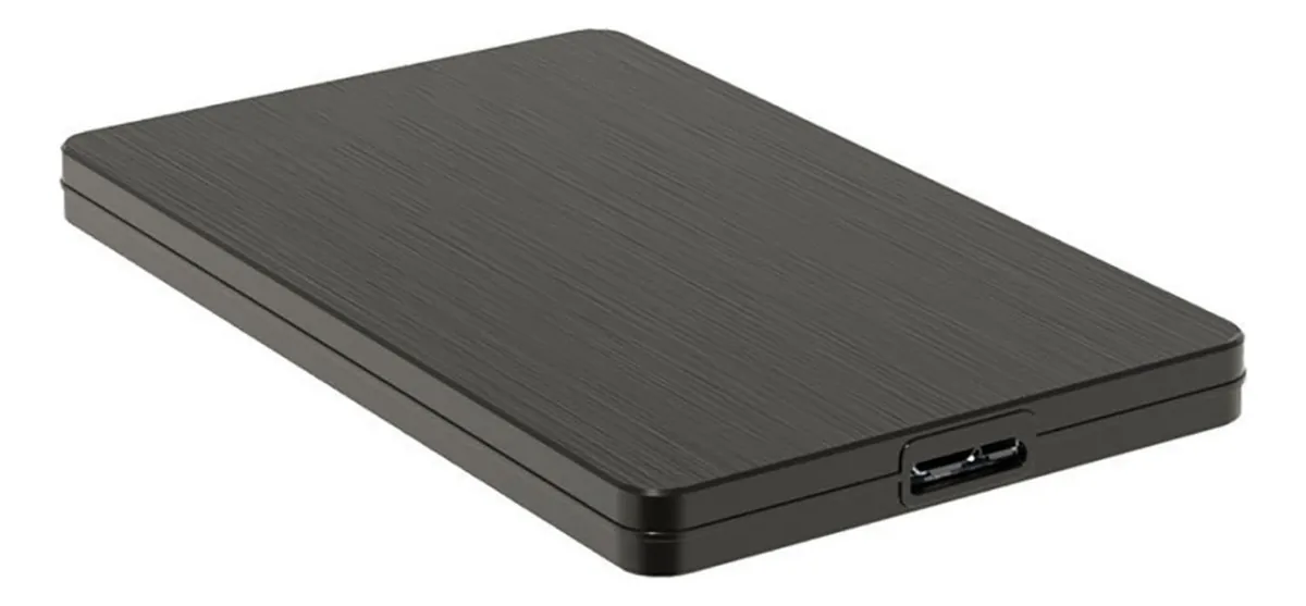 Fuzhik - Disco Rígido Externo de Metal de 2 TB / 500 GB / 120 GB, USB 3.0 Portátil para Backup Móvel, Adequado para PC, PS4, Notebook, Smart TV (preto, 60 GB)