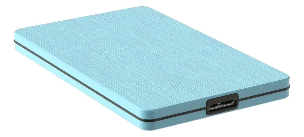 Fuzhik - Disco Rígido Externo de Metal de 2 TB / 500 GB / 120 GB, USB 3.0 Portátil para Backup Móvel, Adequado para PC, PS4, Laptop, Smart TV (azul, 60 GB)