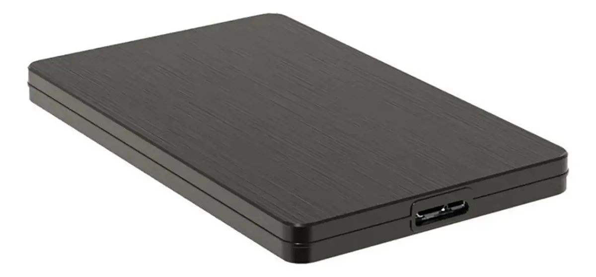 Fuzhik - Disco Rígido Externo de Metal de 2 TB / 500 GB / 120 GB, USB 3.0 Portátil para Backup Móvel, Adequado para PC, PS4, Laptop, Smart TV (preto, 320 GB)