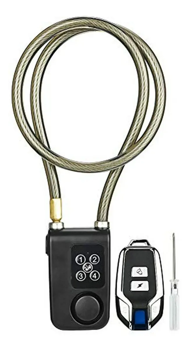 Fechadura elétrica impermeável para motocicleta com controle remoto