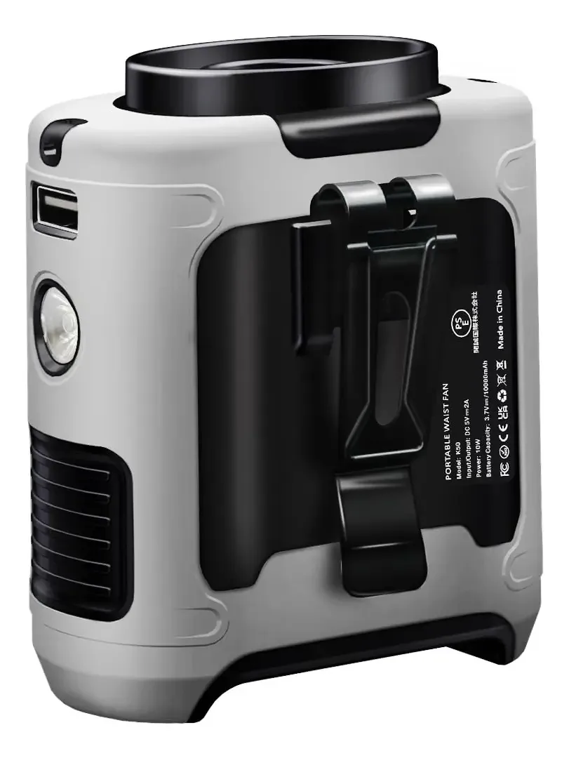 Ventilador portátil de 10000 mAh com atualização do Cazokasi 2024 com C