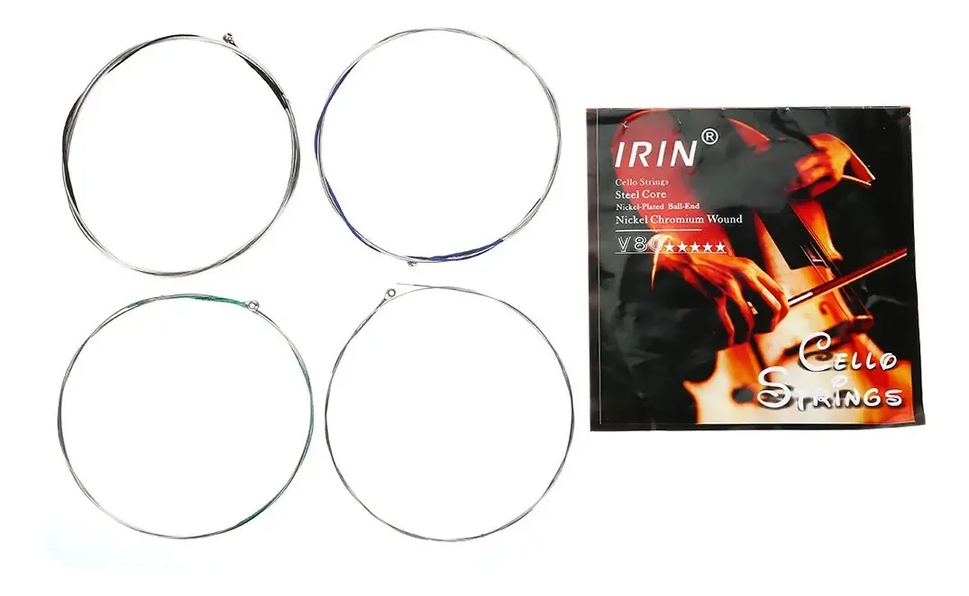 Larsen Violoncello Lá, corda de violoncelo profissional, conjunto de cordas de violoncelo V80 núcleo de aço, cordas de níquel cromado substituição para violoncelo de estudante, iniciante, substituição