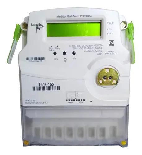 Medidor Consumo De Energia - Trifásico - Landis Gyr - E34a