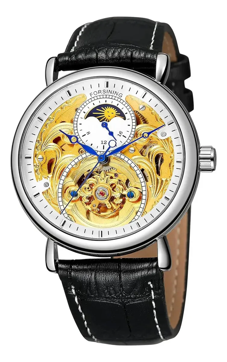 Relógios automáticos Tourbillon Relógio de pulso com design