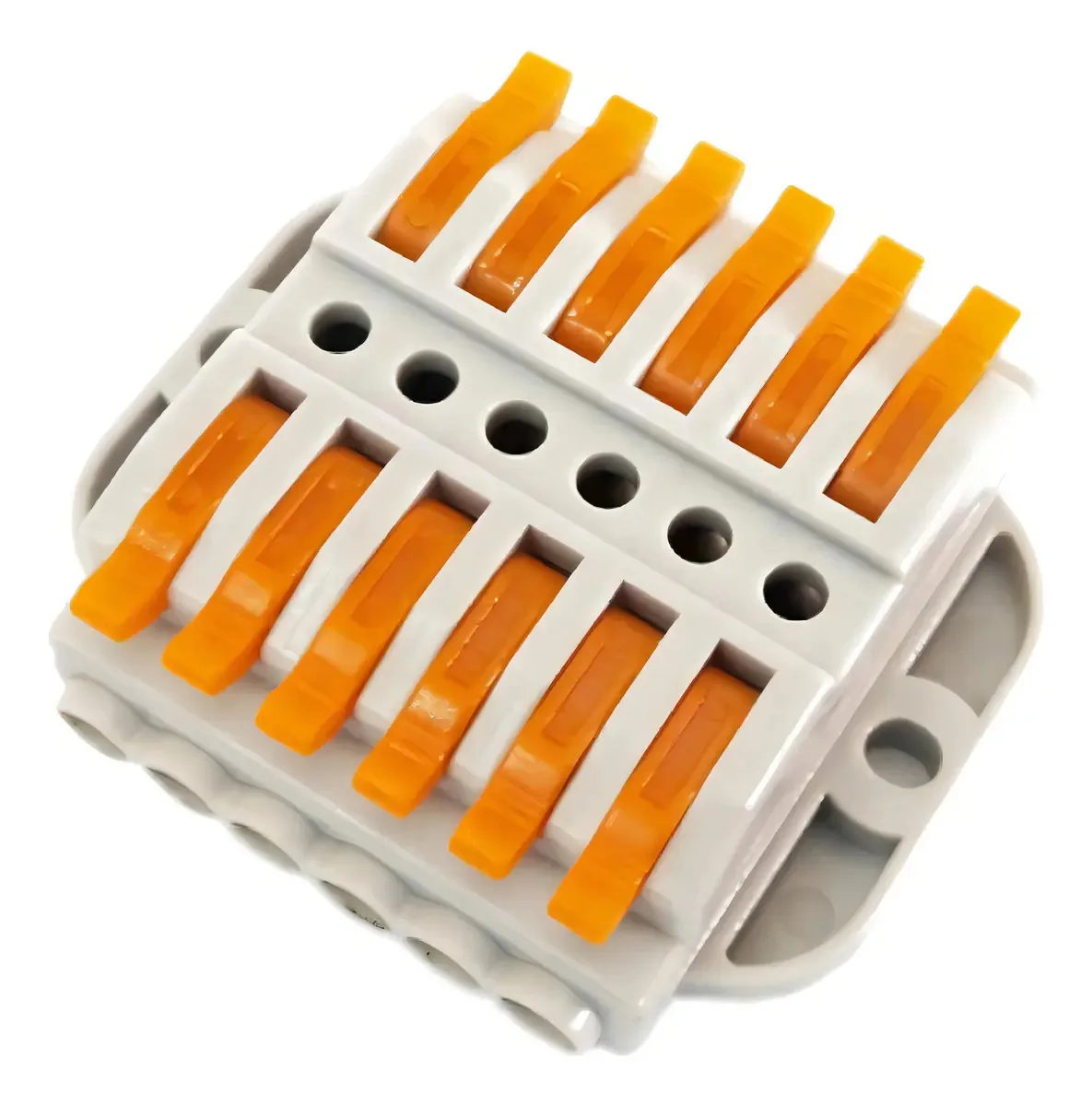 Conector wago Demasled cnc-82 cor laranja