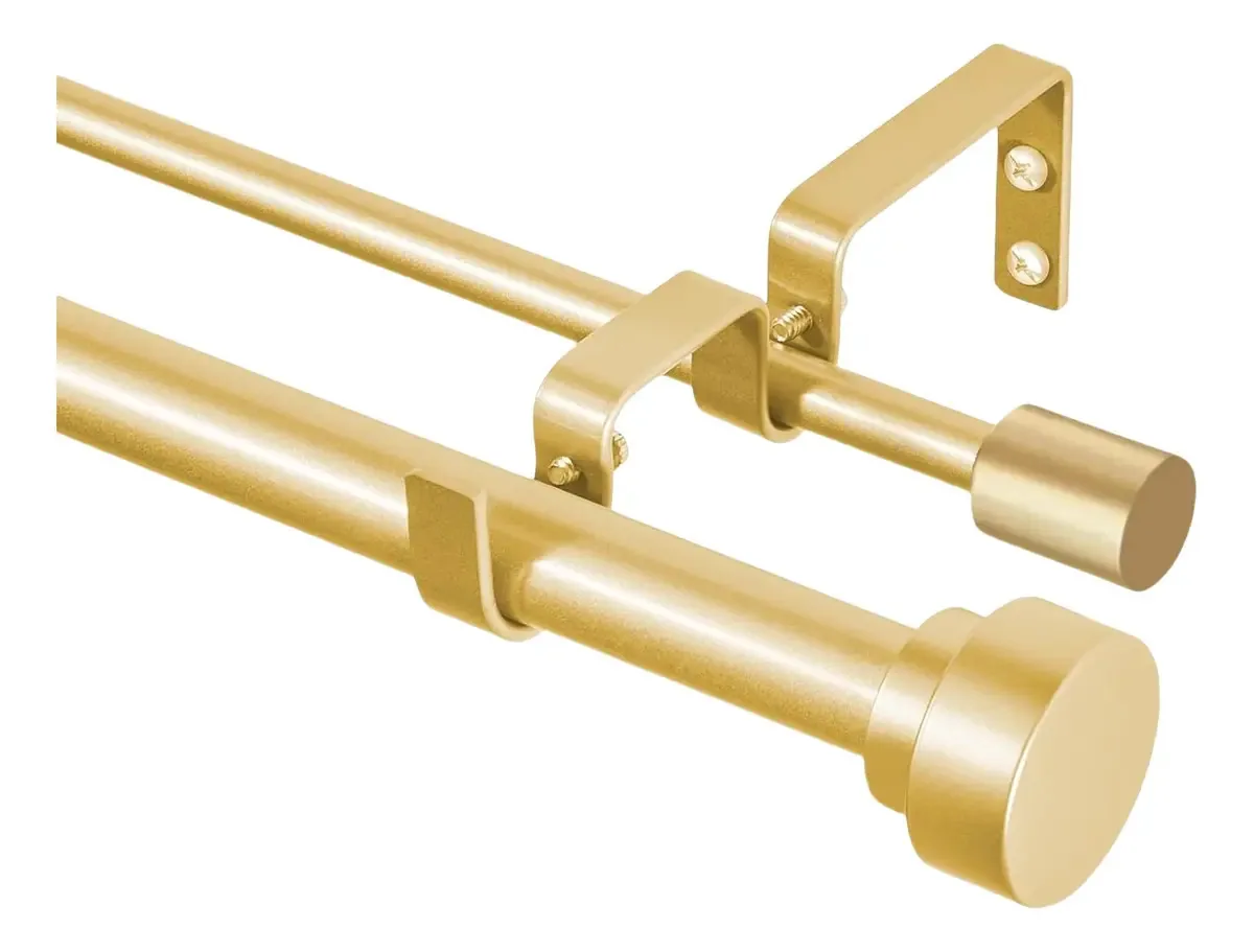 Varão duplo comprimento mínimo 80cm comprimento máximo 3.7m Briofox BFCR-02FT dourado taot