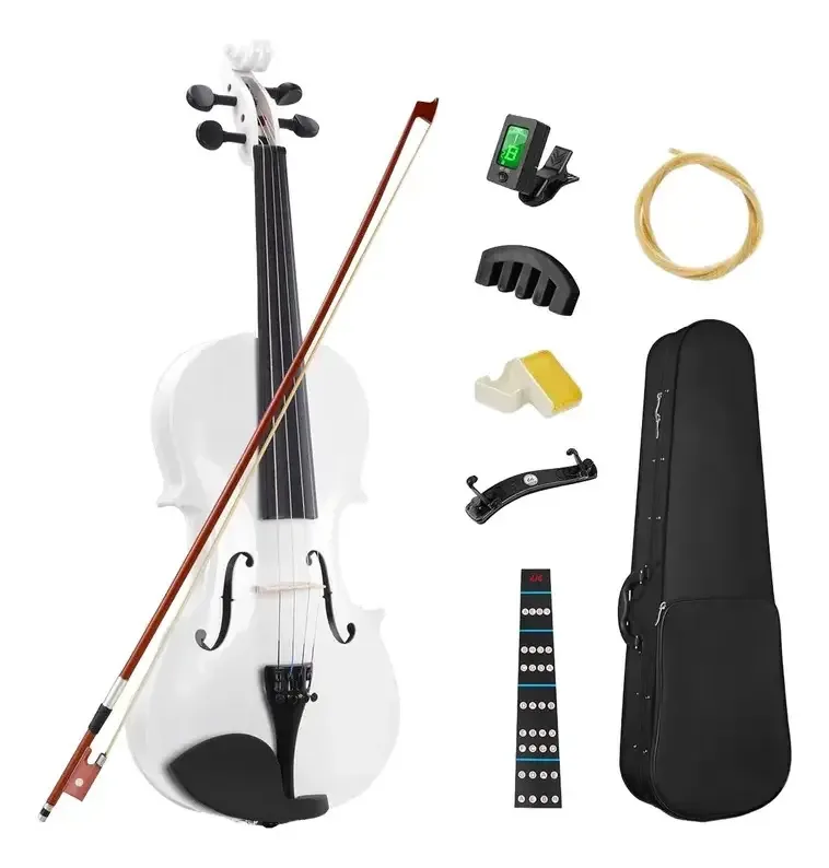 Violino Desitadesi Arco de madeira com estojo Violinos à venda Violino Stradivarius Violino acústico 4/4 Professional com estojo+lote e acessórios